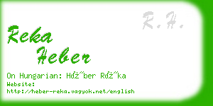 reka heber business card